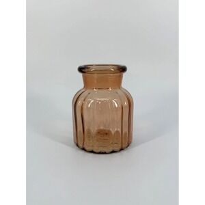 Vintage Peach Orange DPS IVY Vase Jar 5.5" Tall